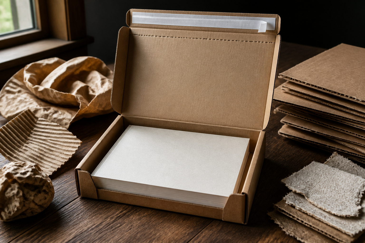 Recyclingfähige Kartonverpackung für Kataloge und Bücher