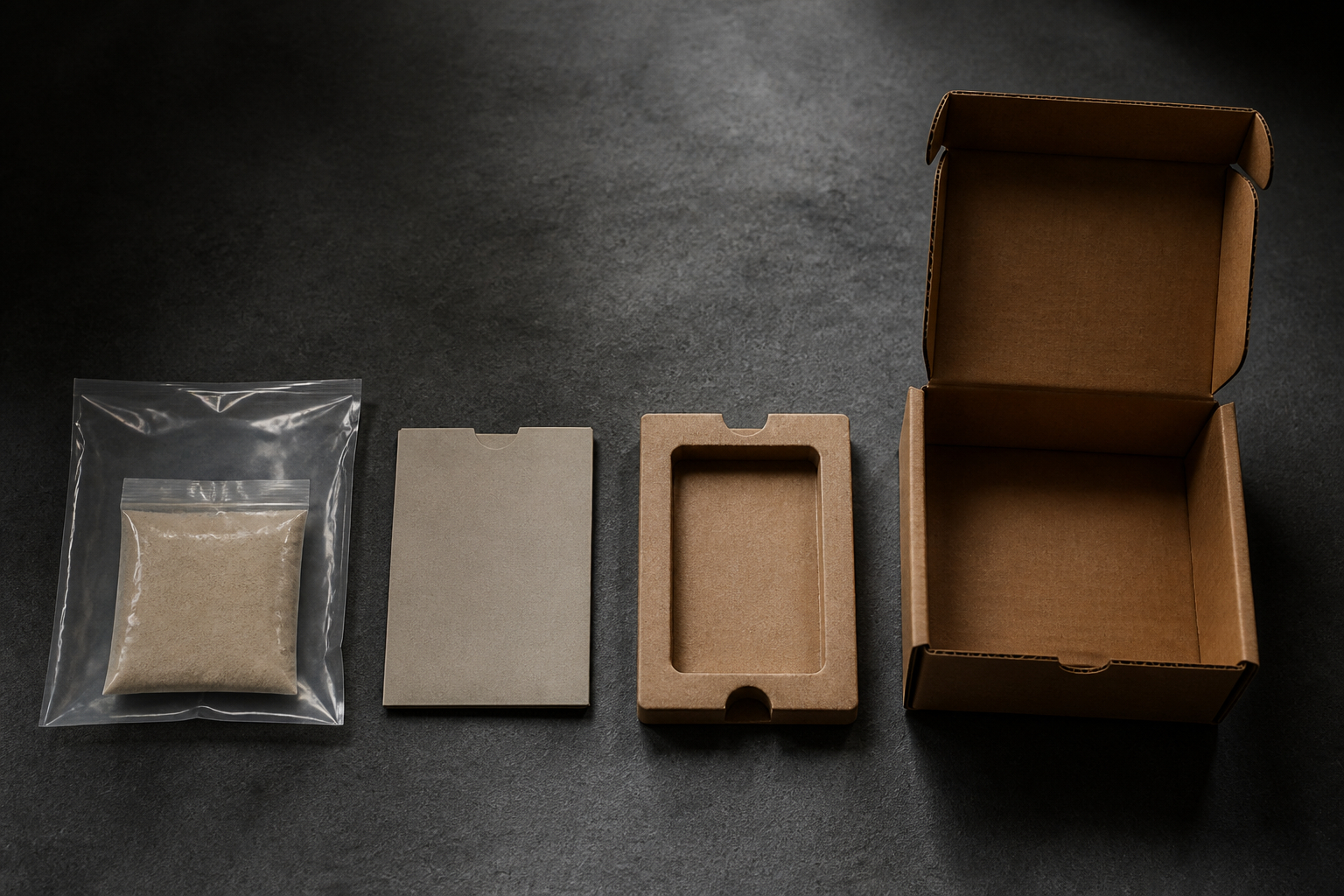 Mehrlagige Verpackung schützt Pulverproben beim Versand vor Lecks