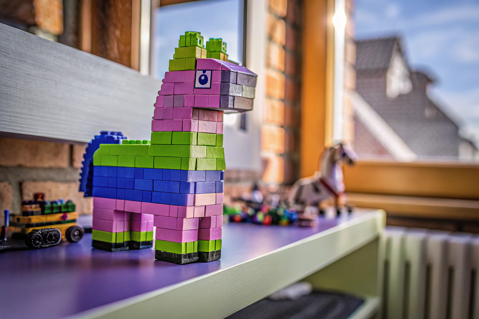 LEGO Fortnite Vorratslama aufgebaut