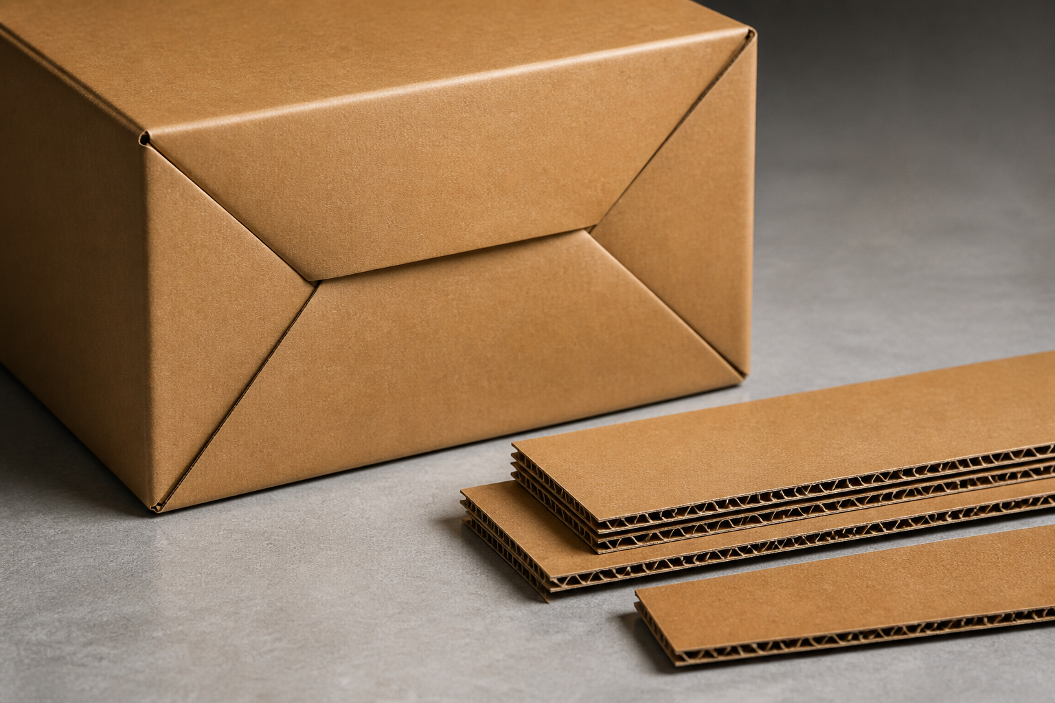 Einwellige und zweiwellige Wellpappe für Versandkartons vergleichen