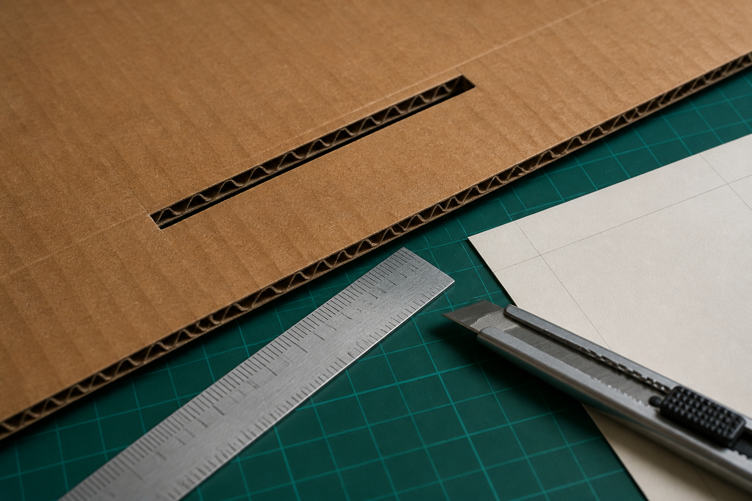 Wellpappe für variable Kartoneinsätze exakt zuschneiden