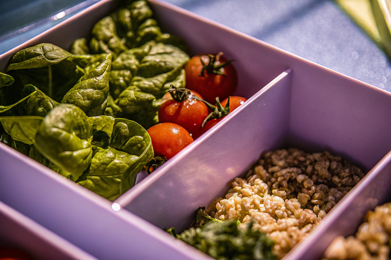 Meal Prep Box mit frischem Inhalt