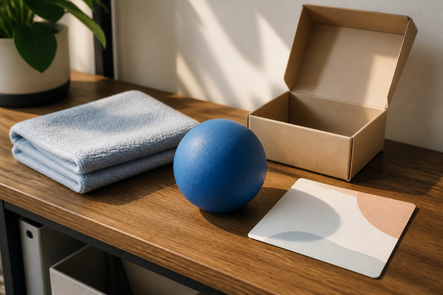 Hygienische Aufbewahrung und Reinigung von Stressbällen im Büro
