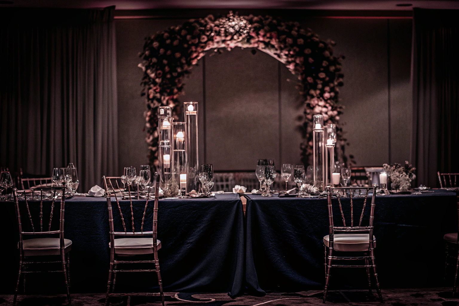 Detailaufnahme eines professionell organisierten Events, das zeigt, wie wichtig Planung ist. Professionelles Eventmanagement