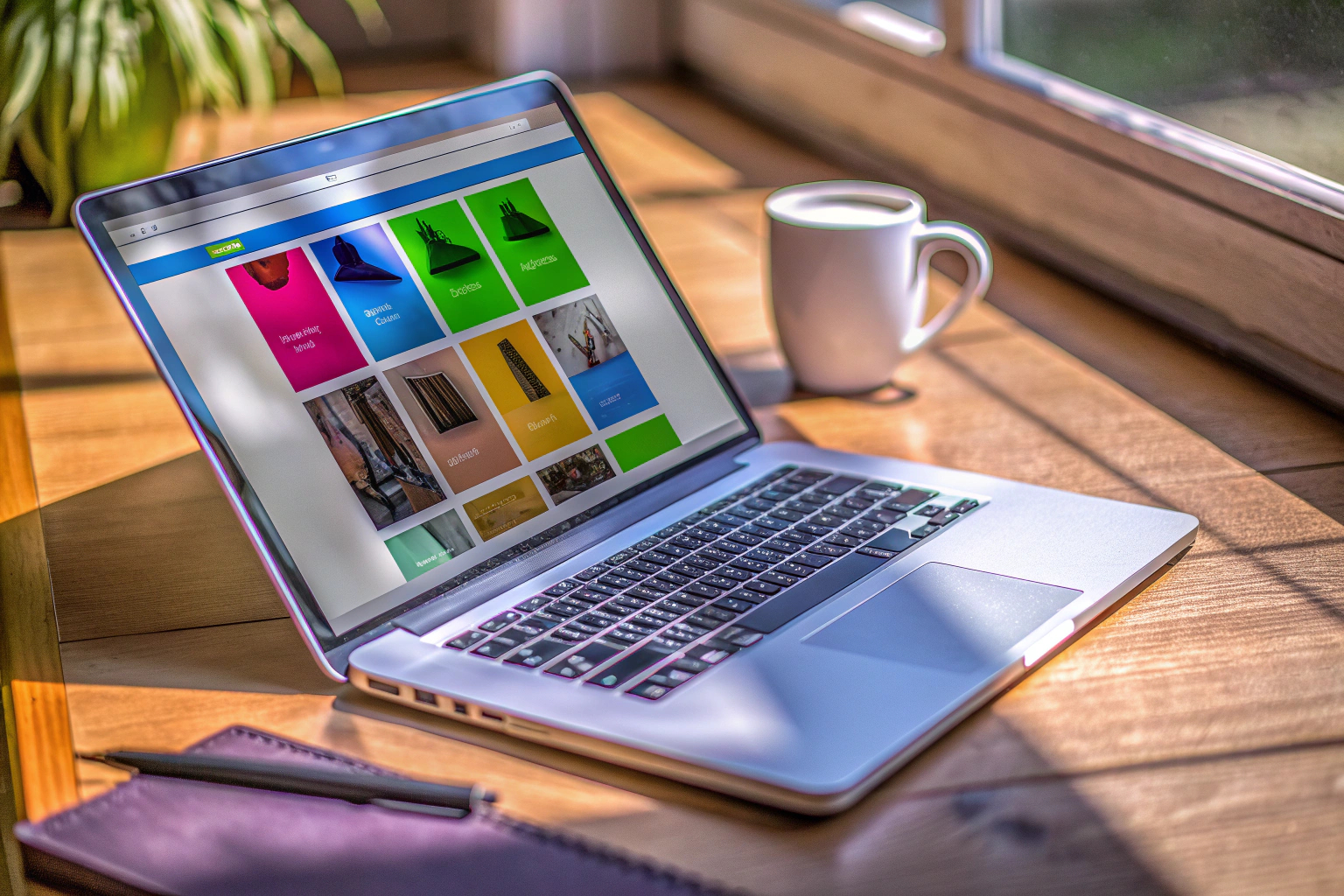 Affiliate-Marketing-Website auf einem Laptop