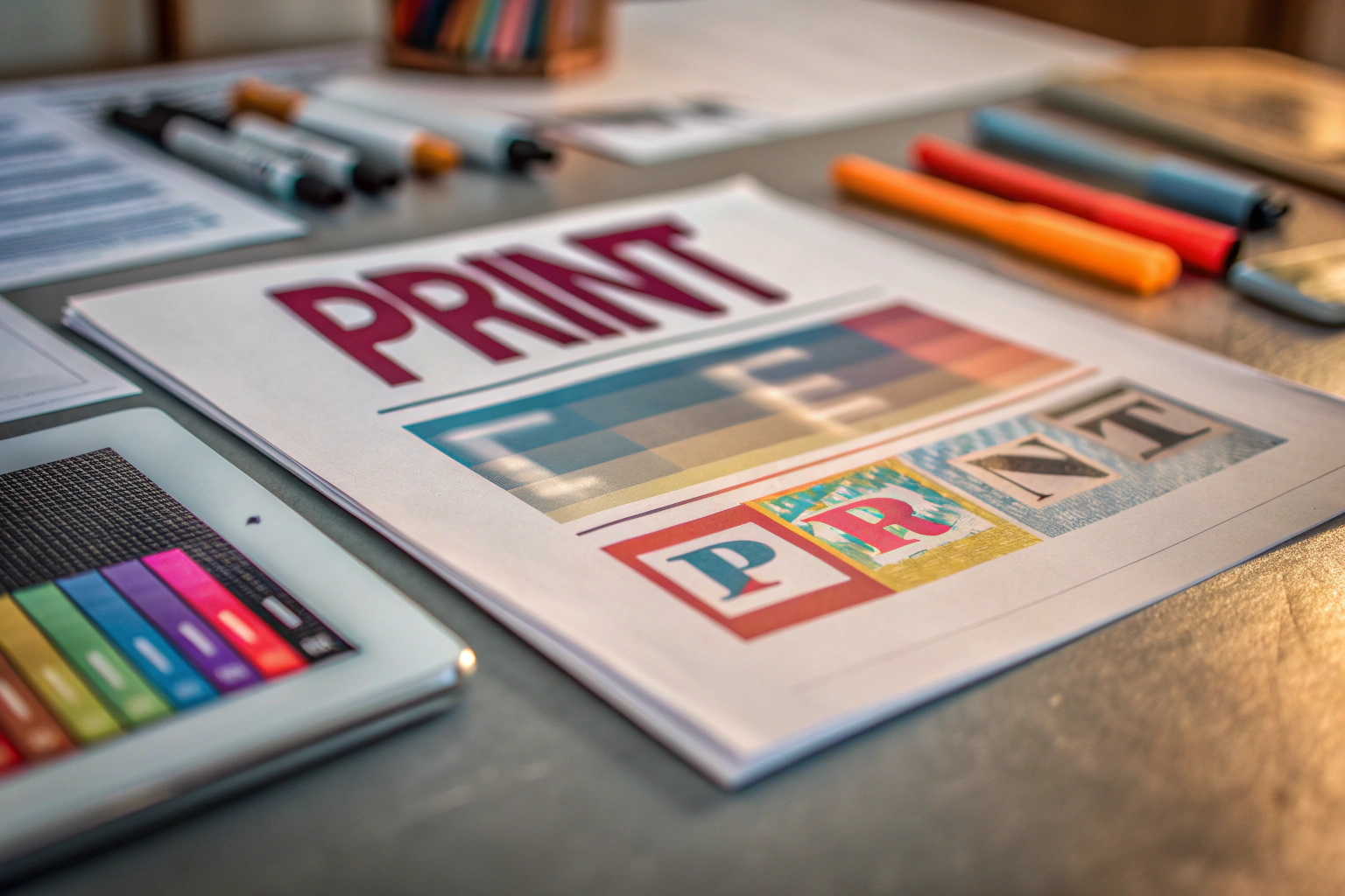 Ansprechendes Print-Werbematerial