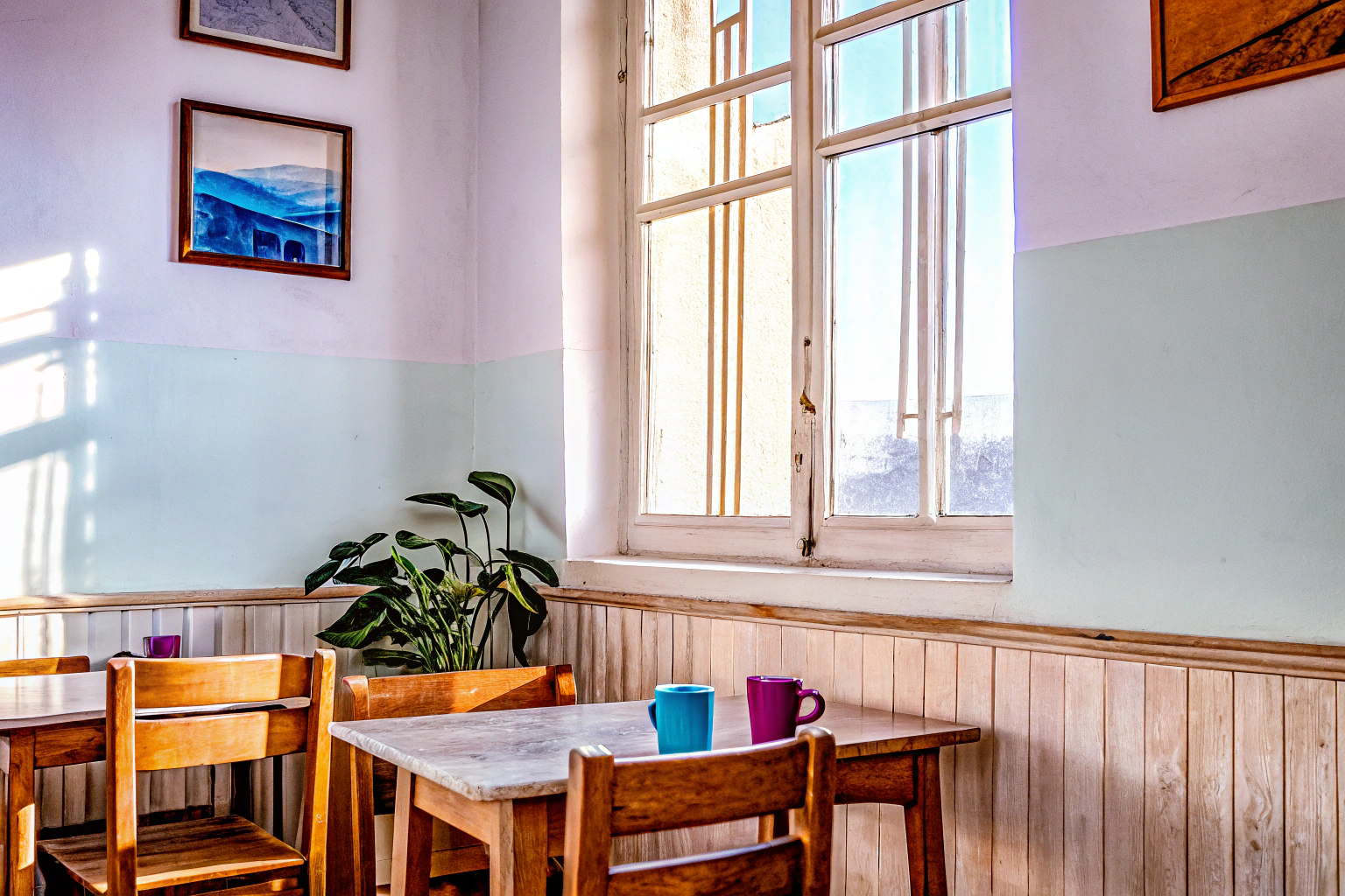 Branding Beispiel Café mit warmen Farben