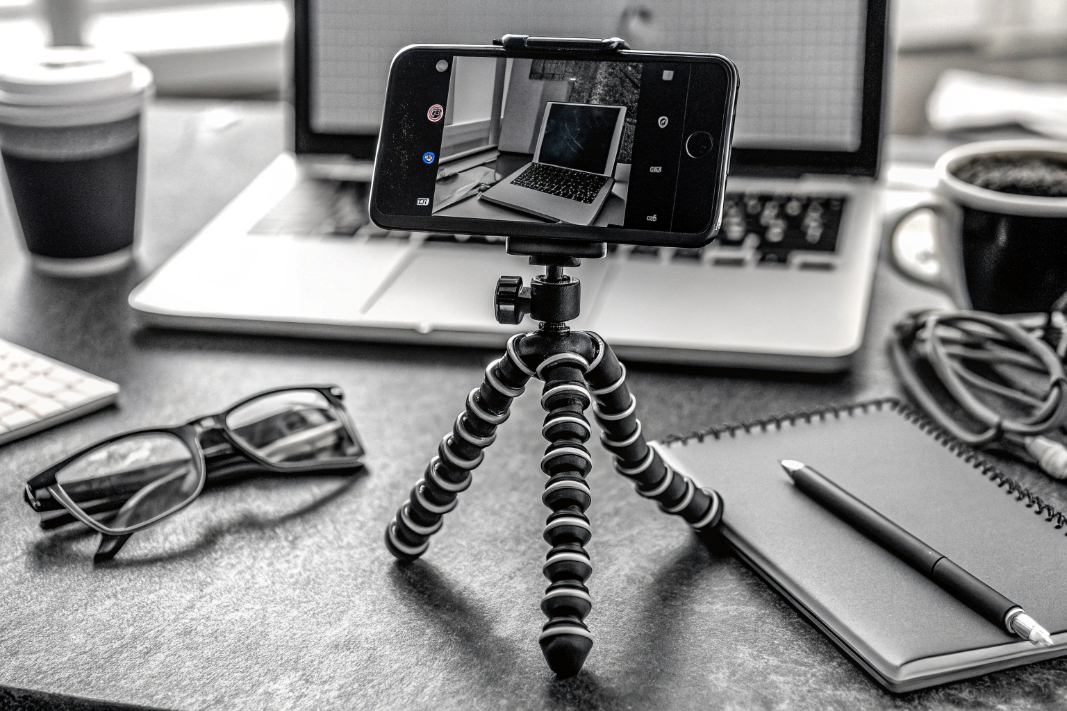 Influencer bei der Arbeit