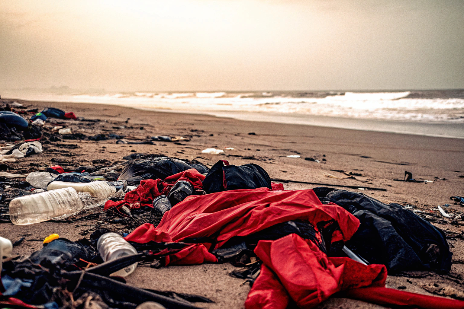Plastikmüll am Strand