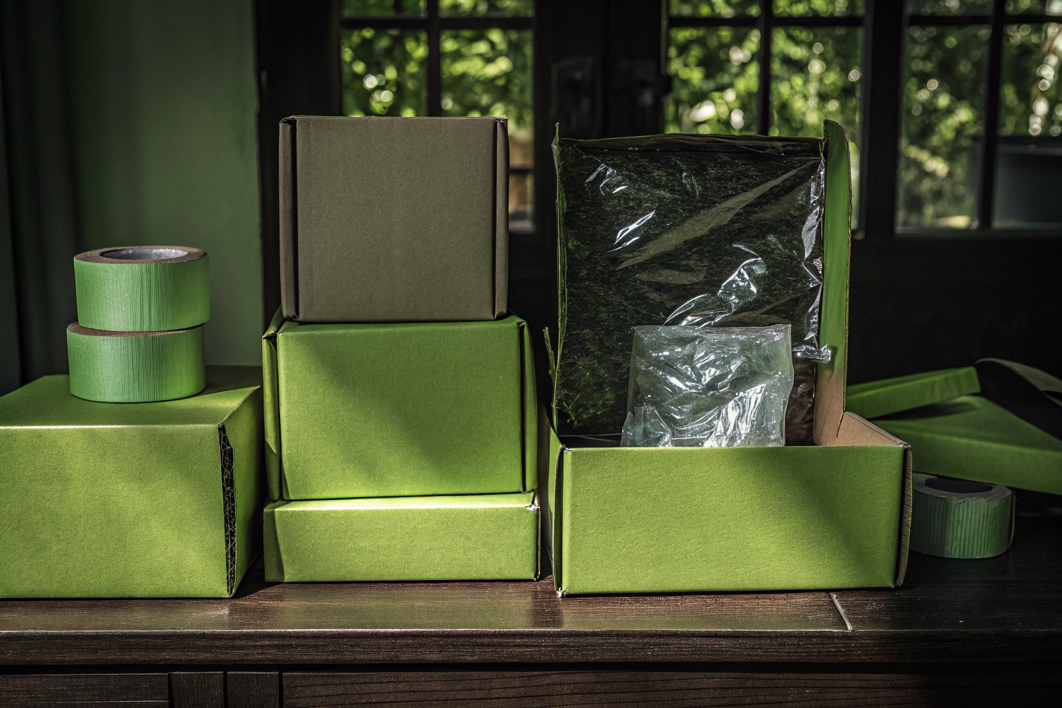 Verschiedene Versandverpackungen