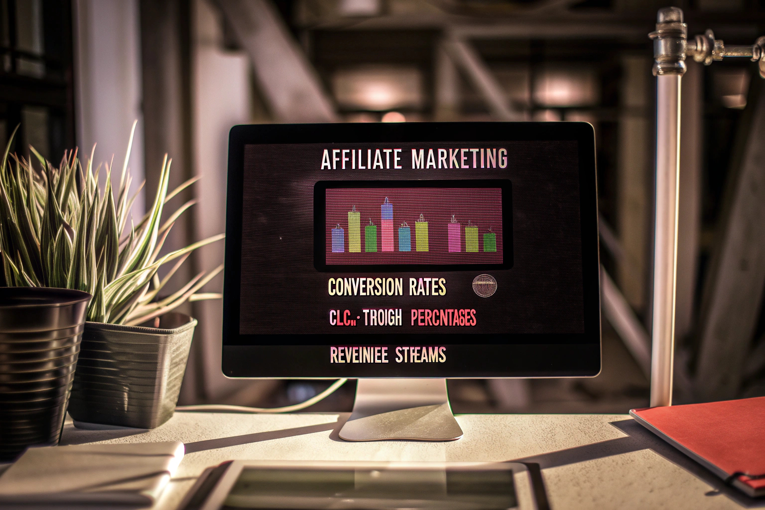 Dashboard mit Affiliate-Marketing-Statistiken