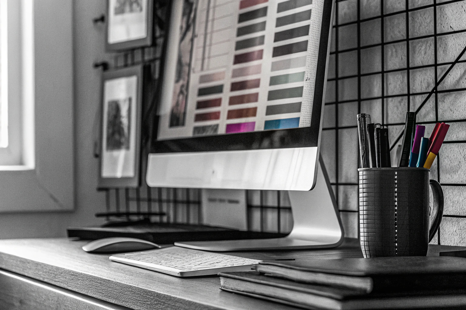 Designer bei der Arbeit an Markenidentität