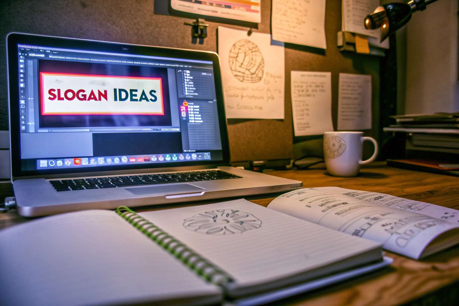 Designer bei der Slogan-Entwicklung
