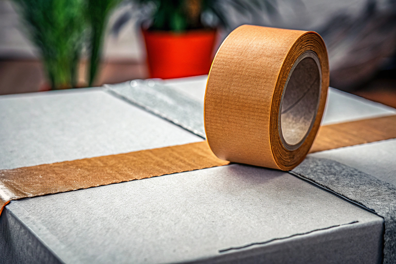 Umweltschonendes Paketband aus Papier