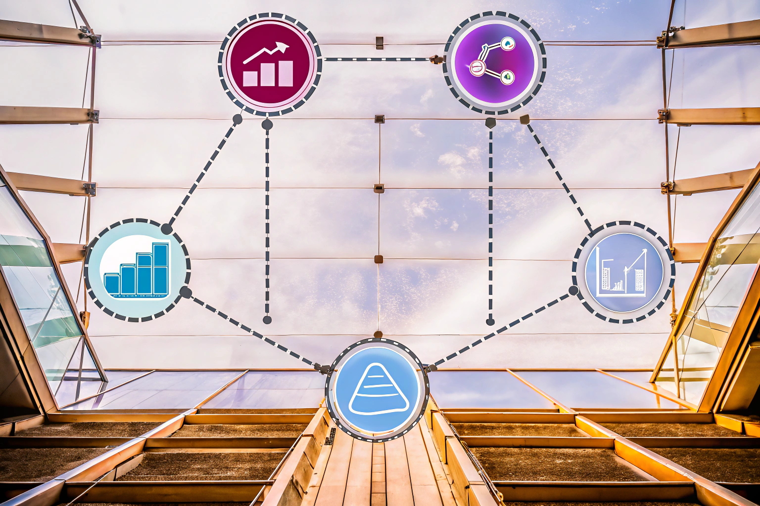 Diagramm der KI-Datenanalyse im Marketing