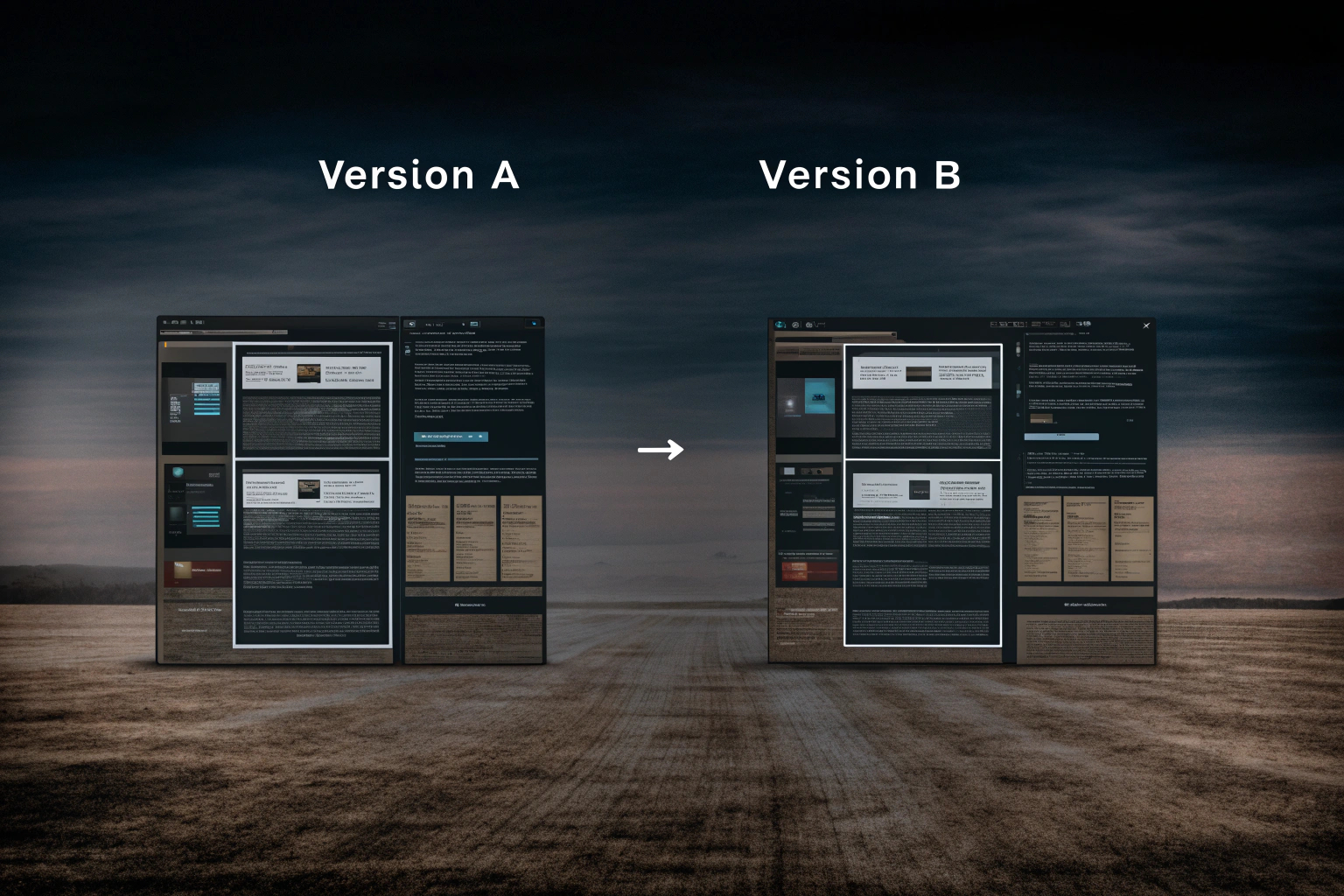 A/B-Testing Diagramm