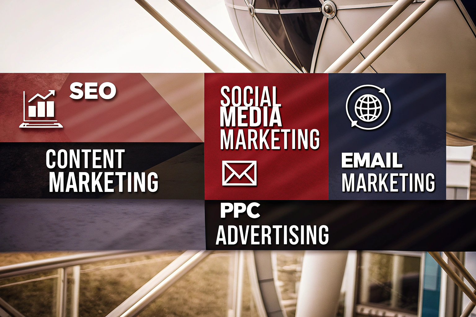 Diagramm der Online-Marketing-Disziplinen