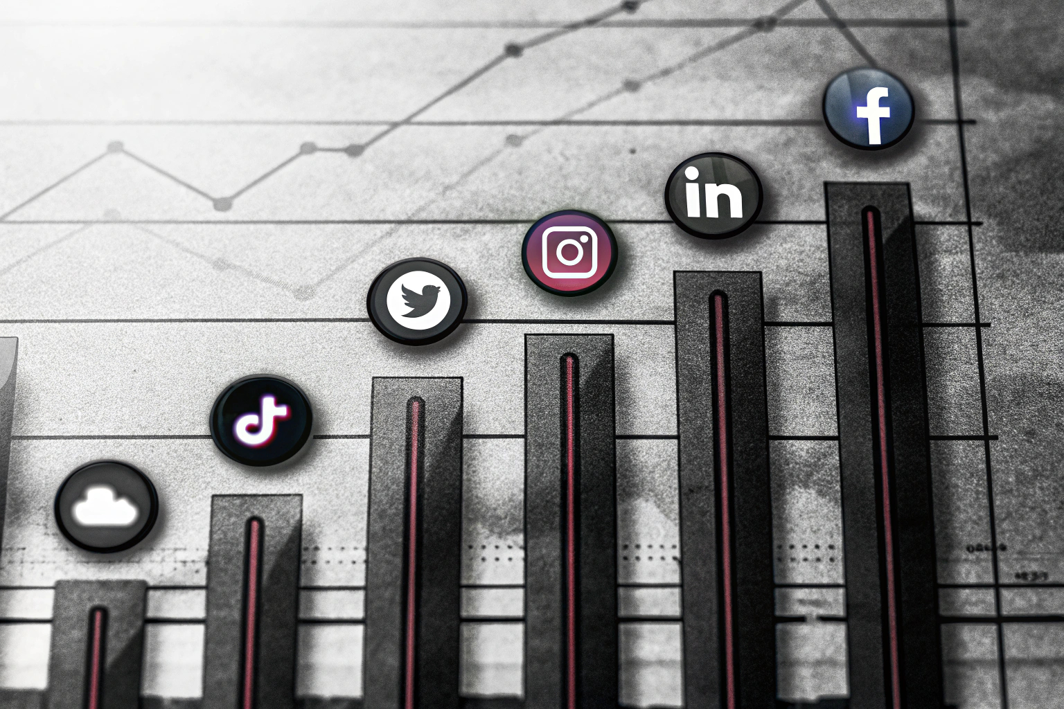 Diagramm der Social Media Plattformen