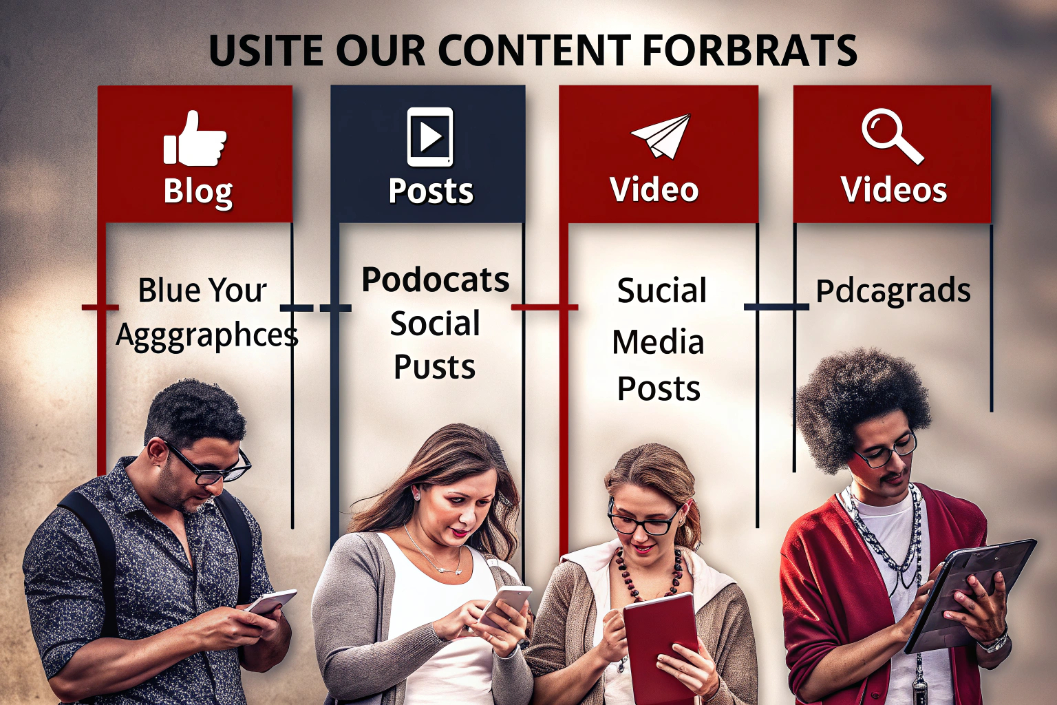 Diagramm zu Content-Formaten