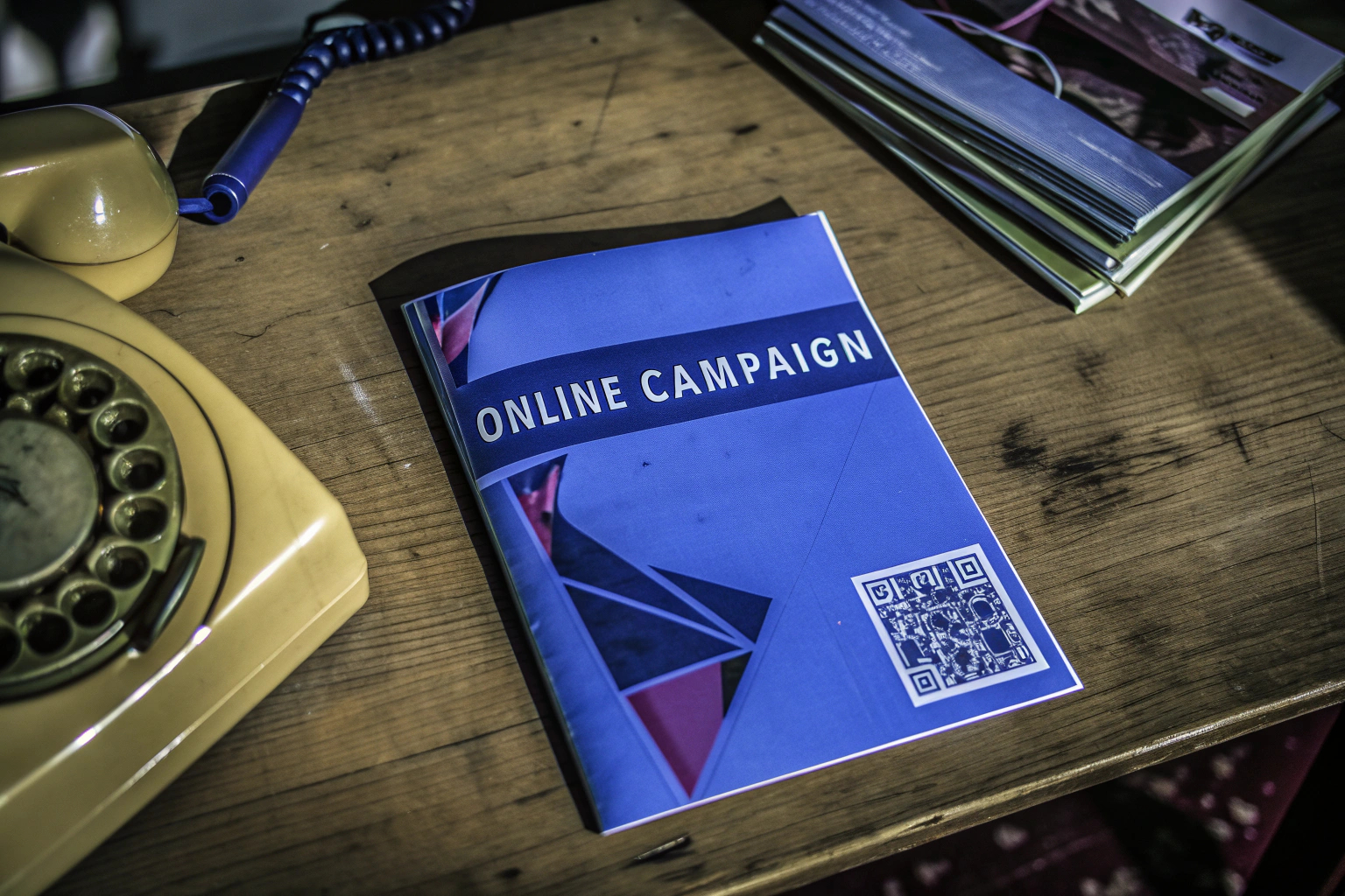 Flyer mit QR-Code