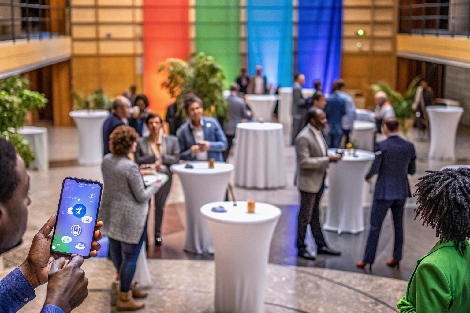 Menschen bei einem Networking-Event