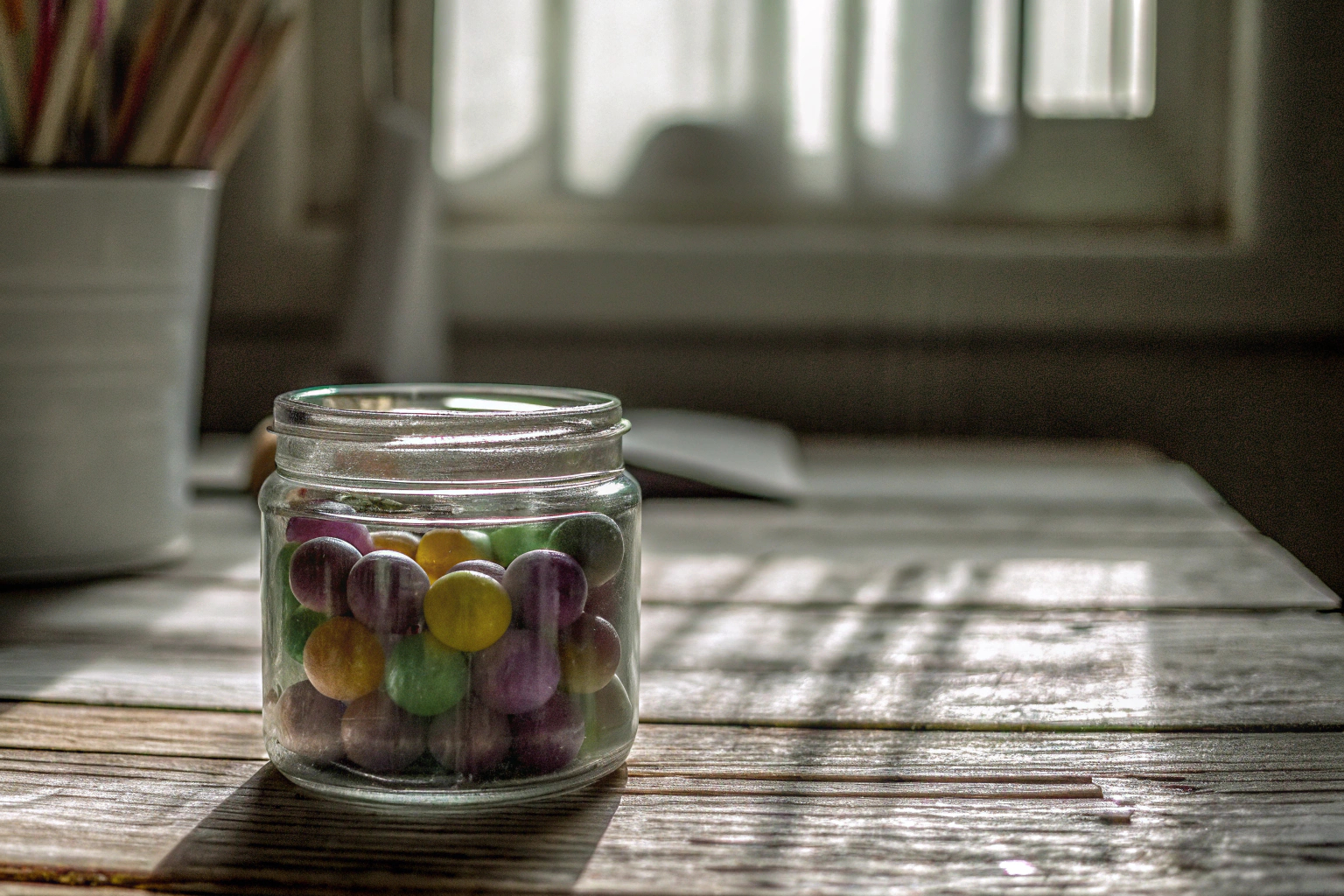 Bunte Traubenzucker-Bonbons