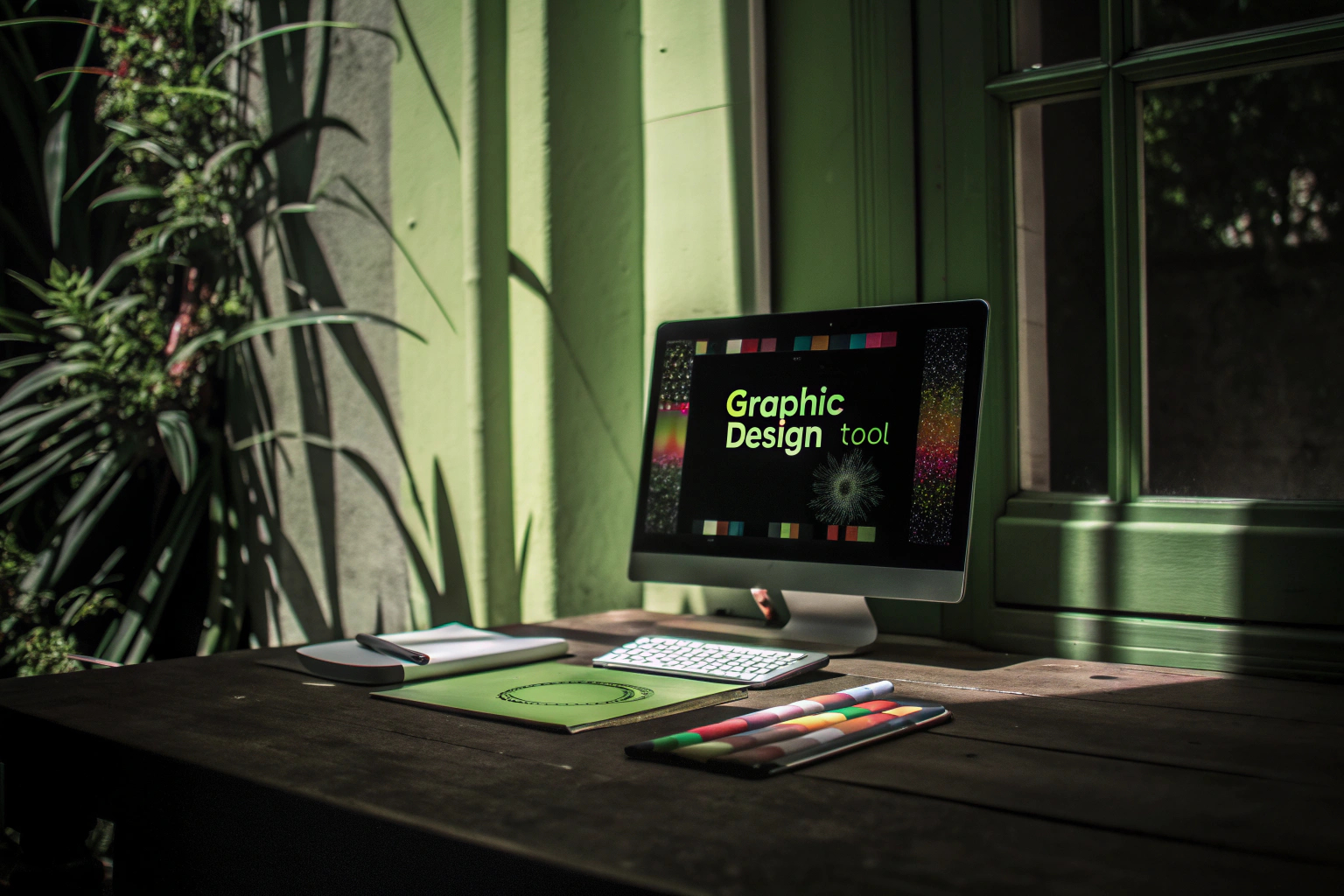Grafikdesigner bei der Arbeit mit einem kostenlosen Tool