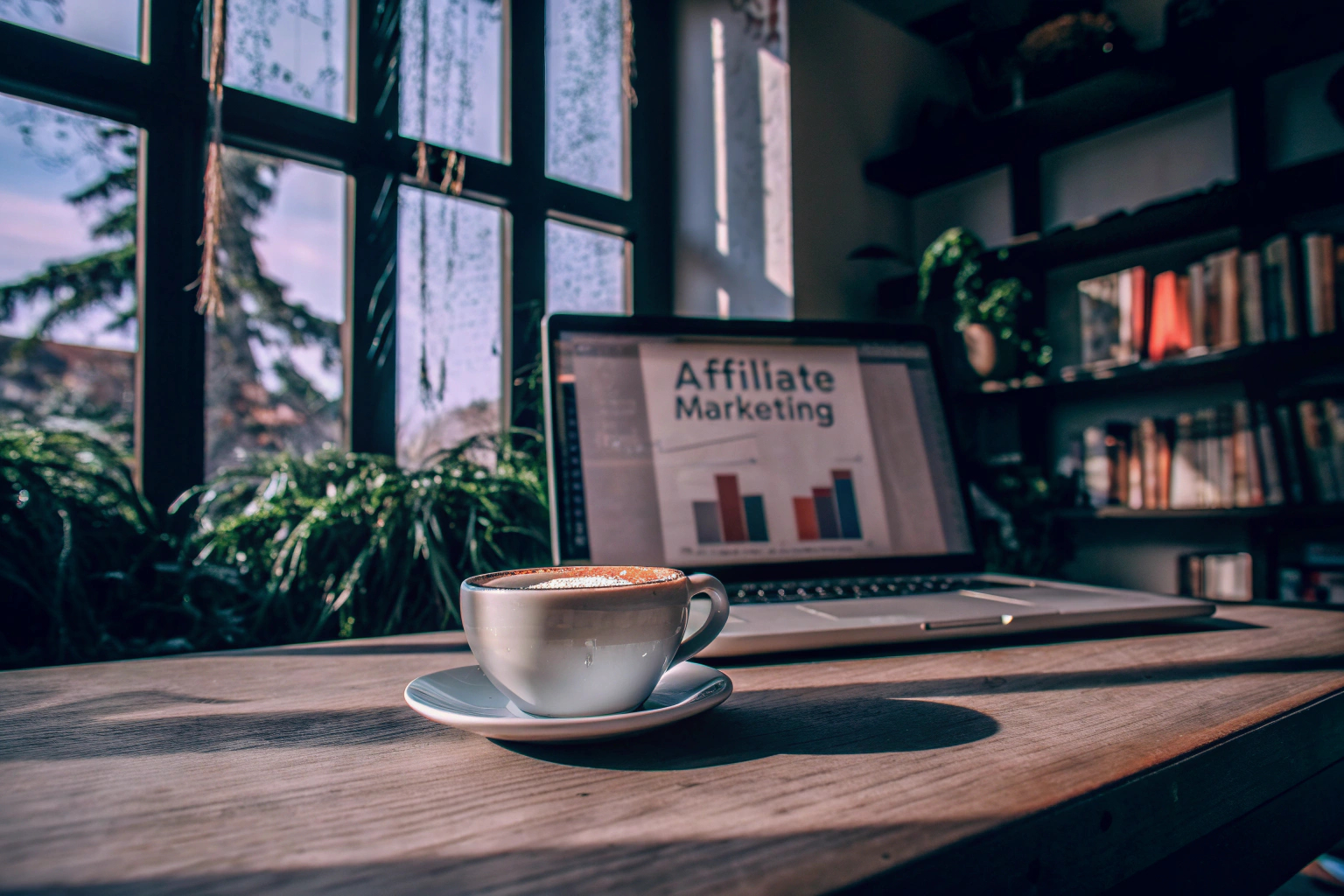 Junger Unternehmer betreibt Affiliate-Marketing