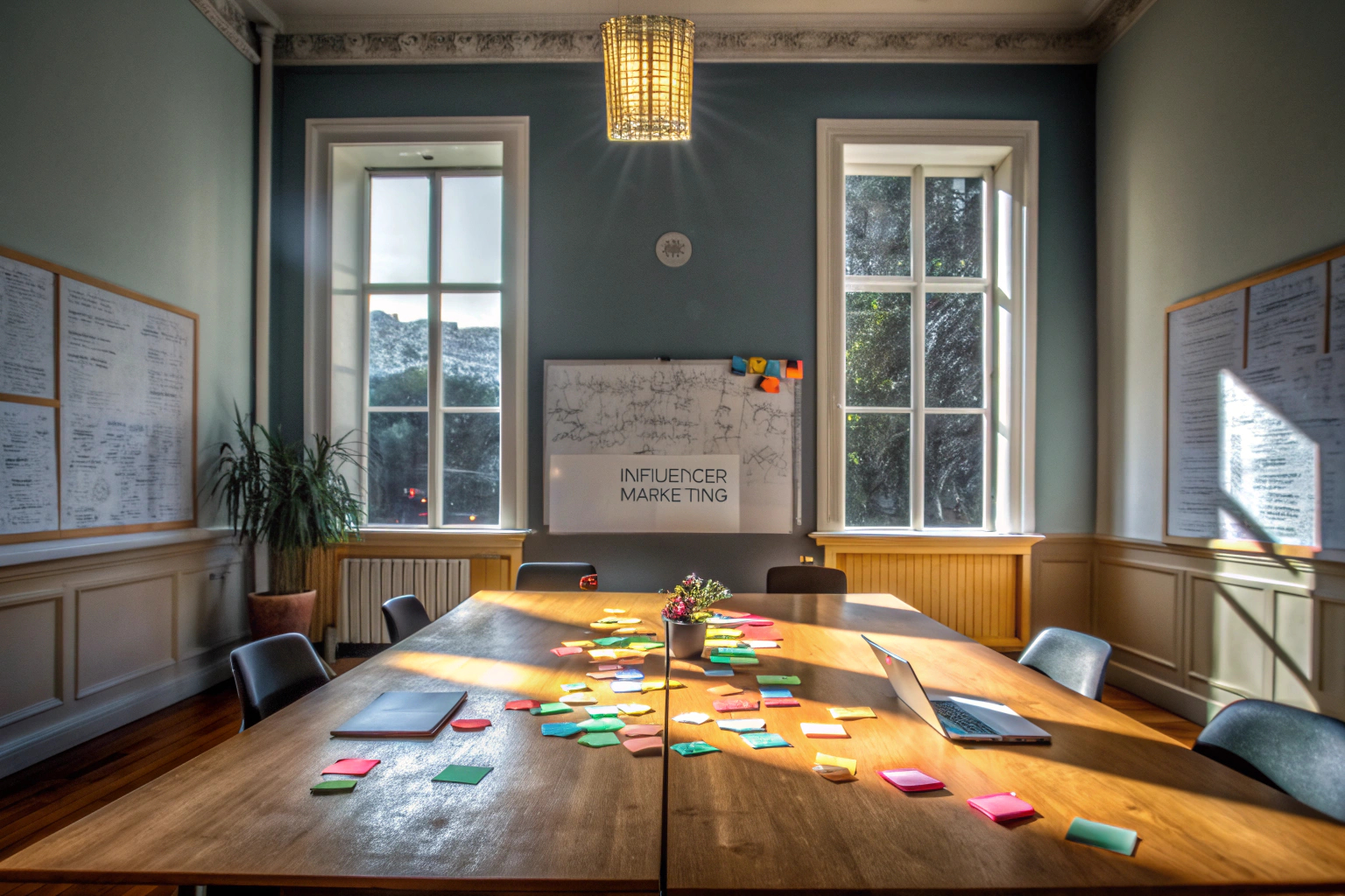 Brainstorming für eine Influencer-Marketing-Kampagne