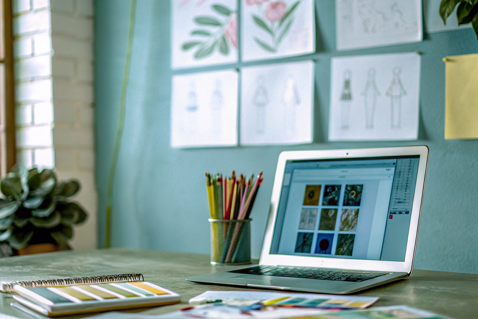 Kreativer bei der Arbeit mit Grafikdesign-Tools