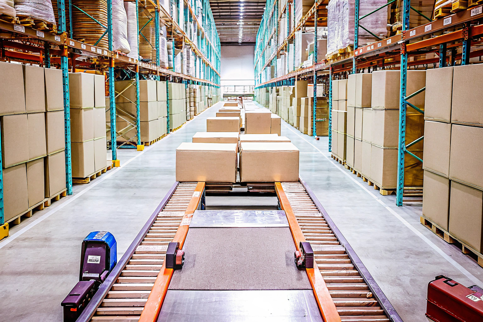 Logistikzentrum für effiziente Versandprozesse