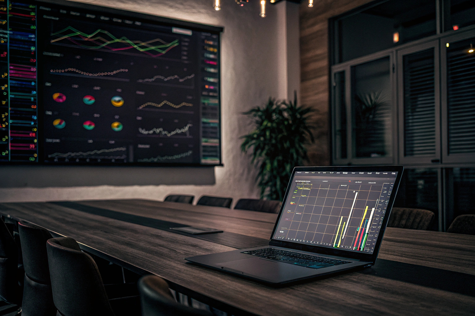 Marketing-Meeting mit Kennzahlen