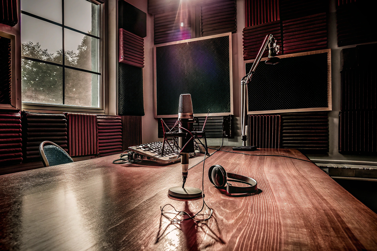 Podcast-Studio Mikrofon
