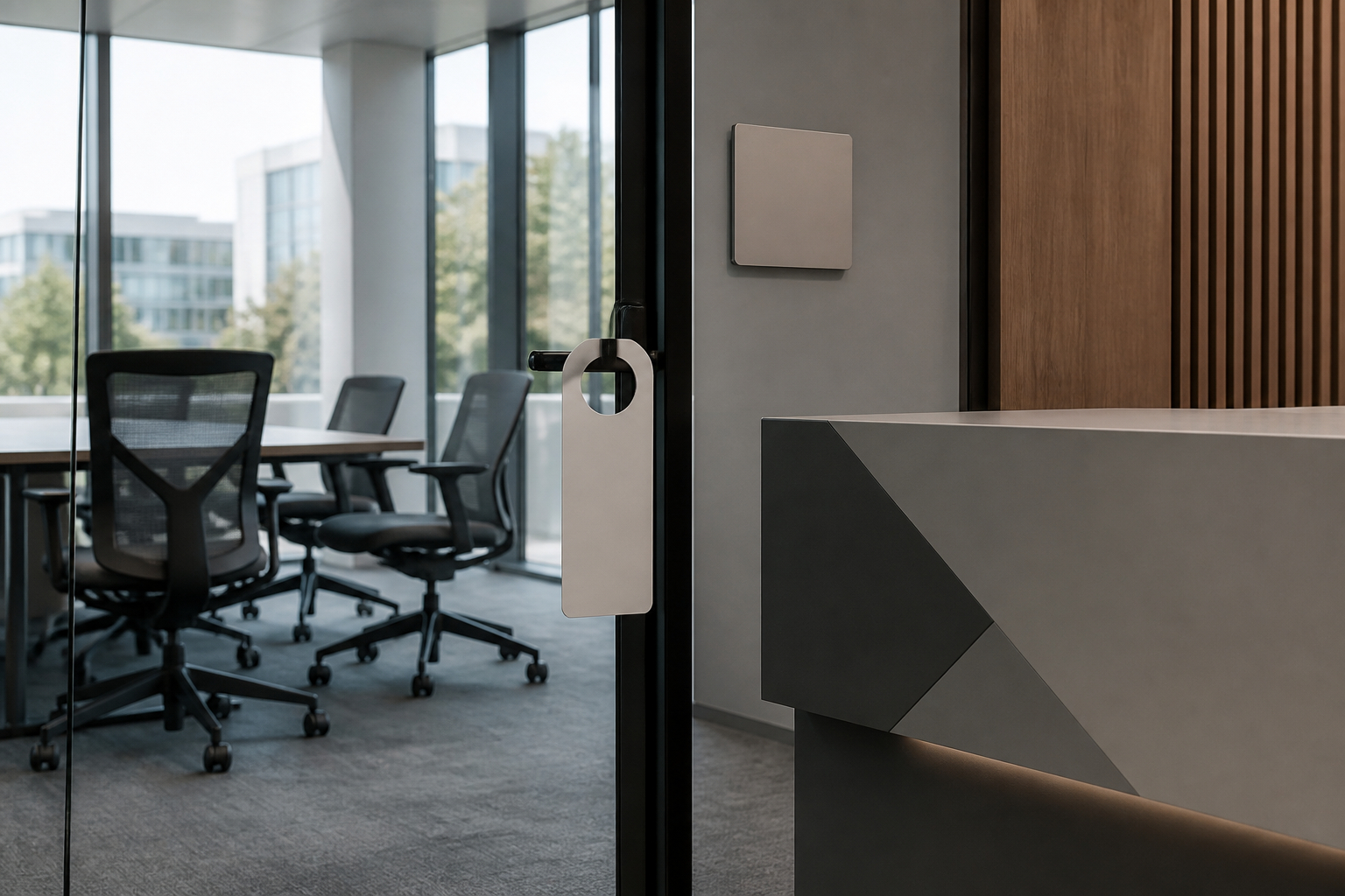 Personalisierte Türbeschilderung im Büro