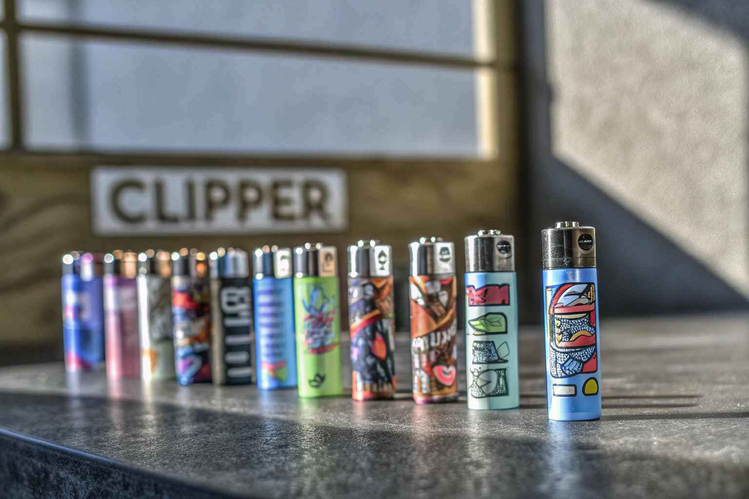 Clipper Feuerzeuge mit Slogans