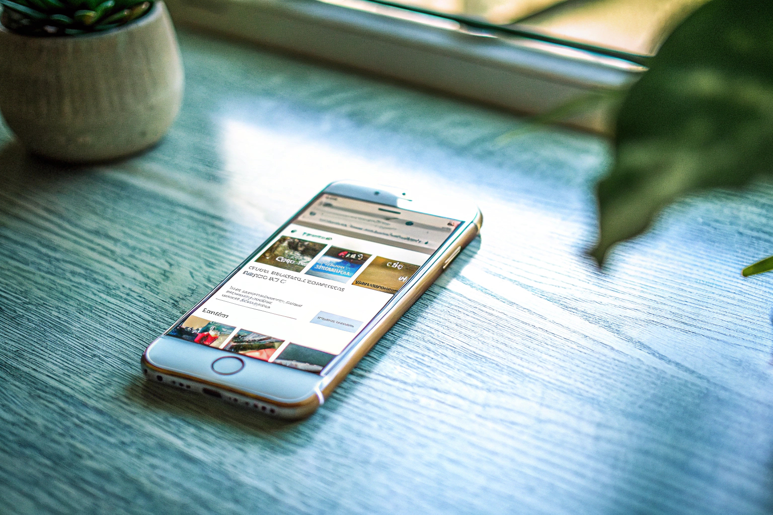 Mobil optimierte Website