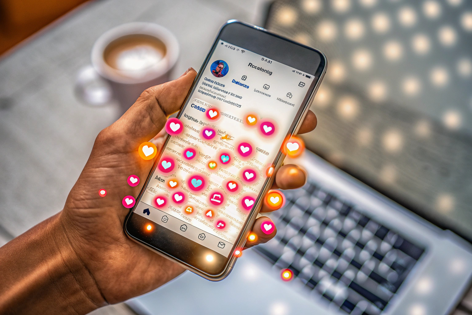 Instagram App auf einem Smartphone