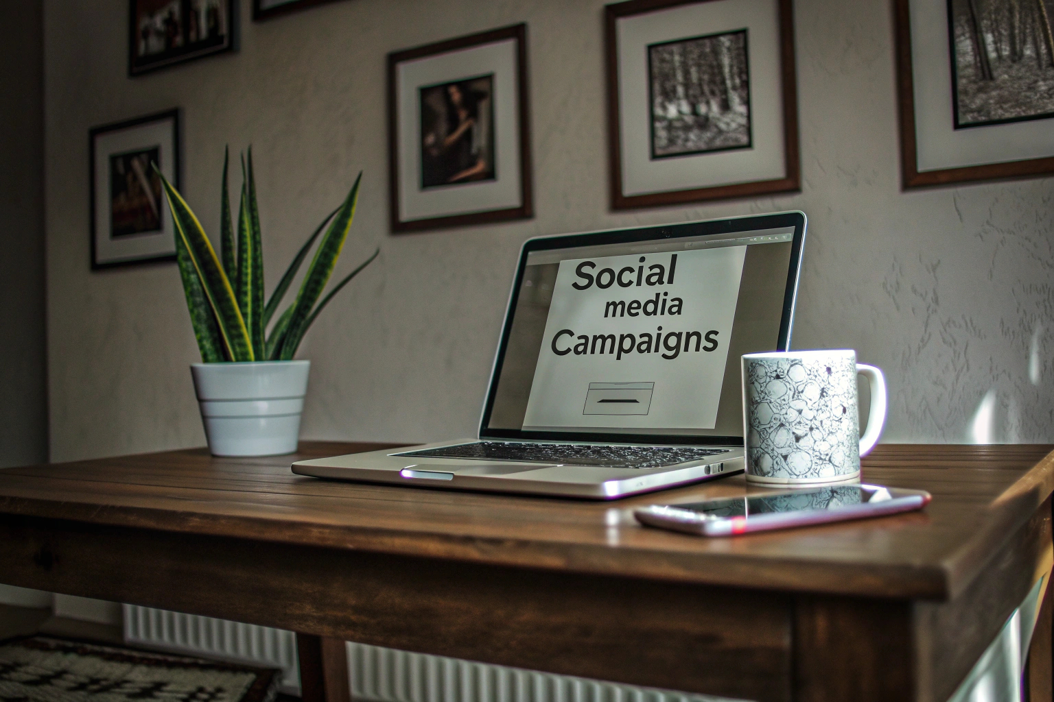 Social Media Manager bei der Arbeit
