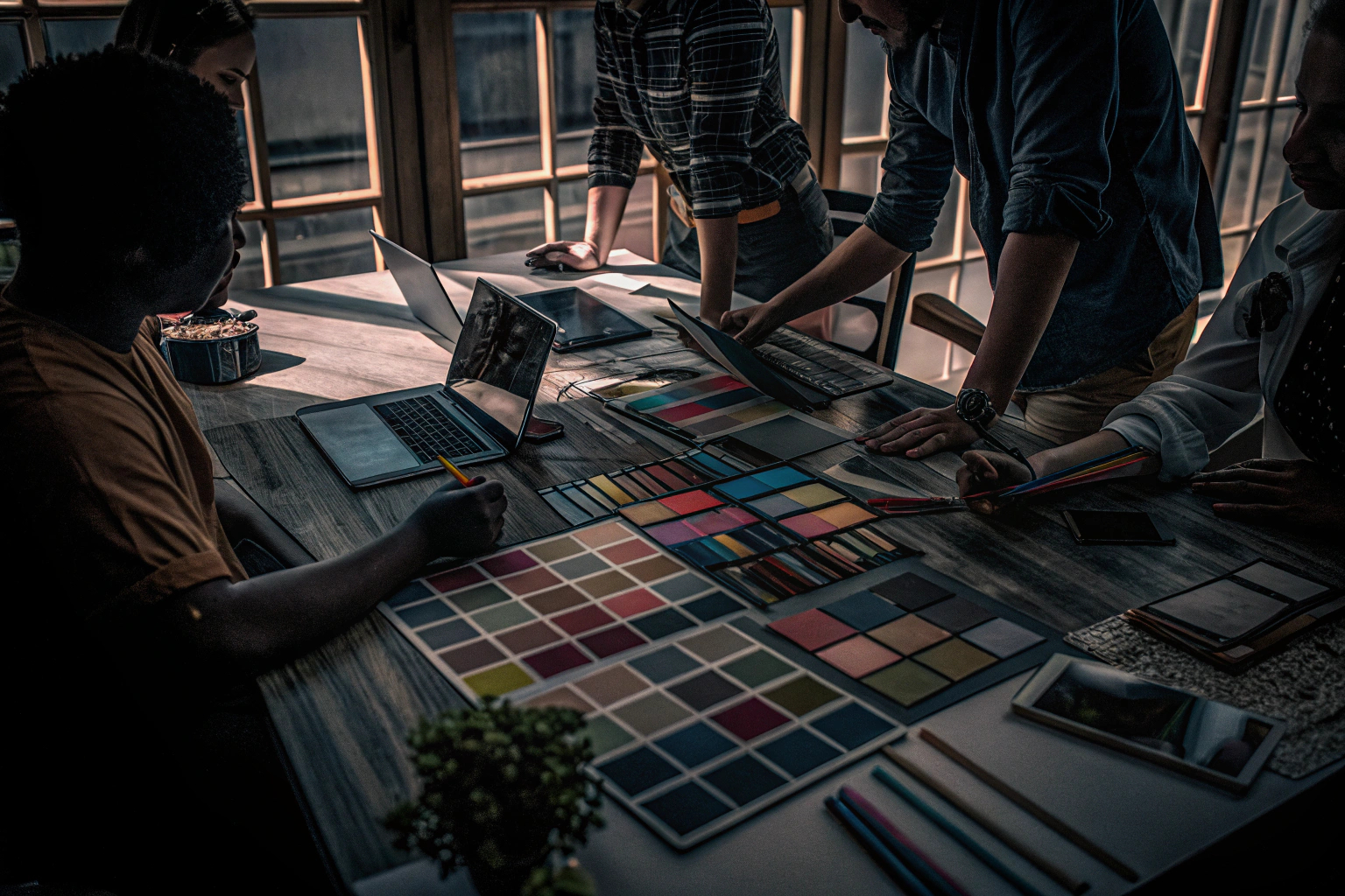 Team bei der Branding-Entwicklung