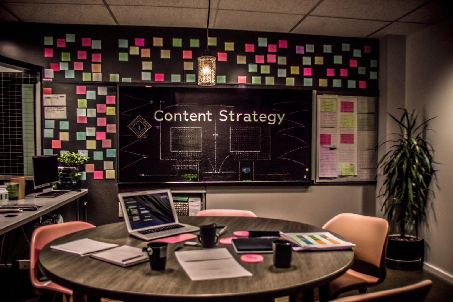 Team bei der Content-Planung