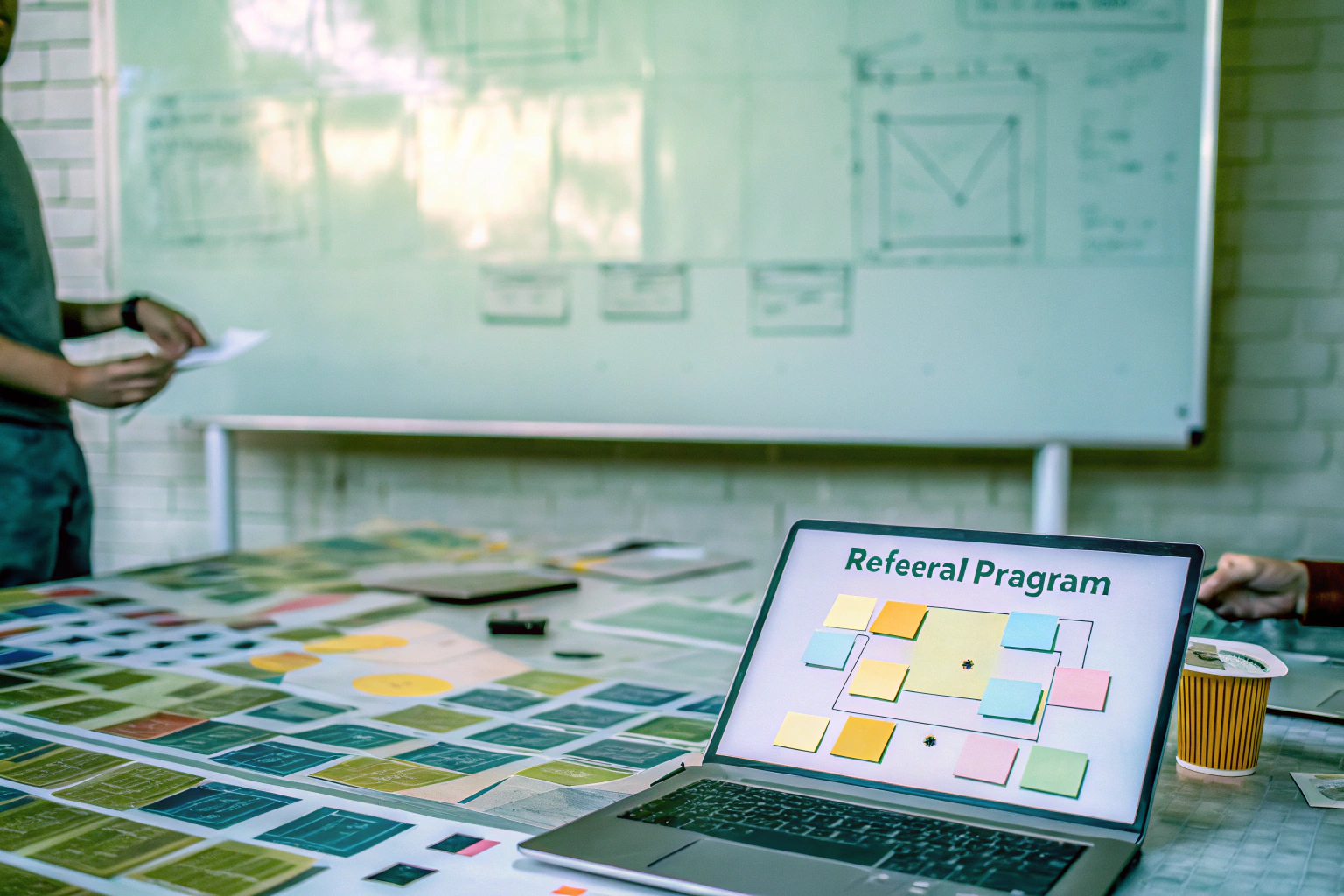 Marketing-Team erstellt Empfehlungsprogramm