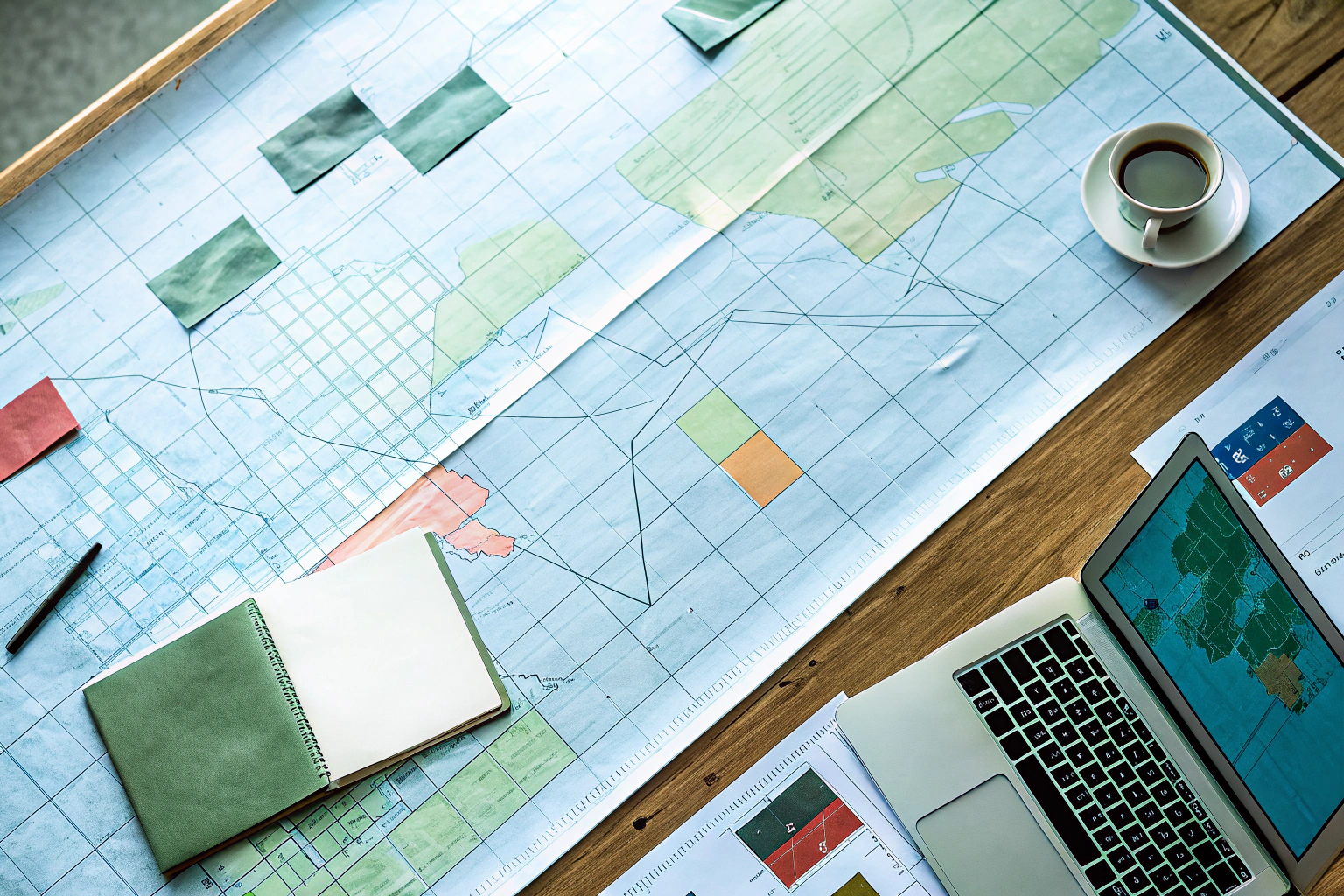 Team bei der Planung einer internationalen Marketingkampagne