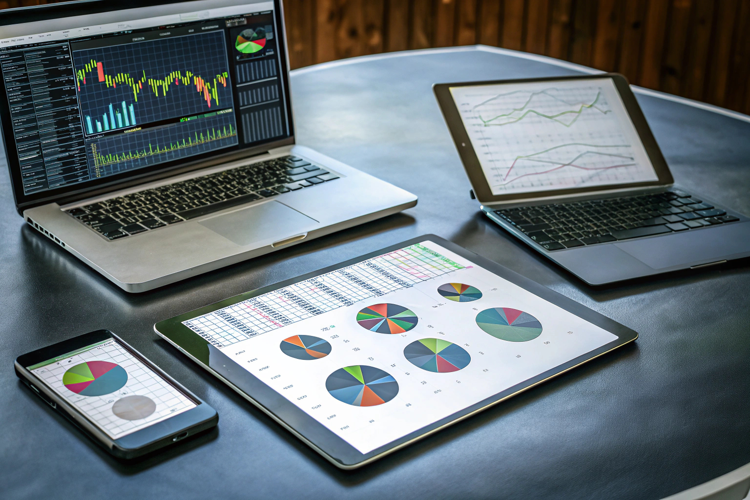 Marketingteam bei der Datenanalyse