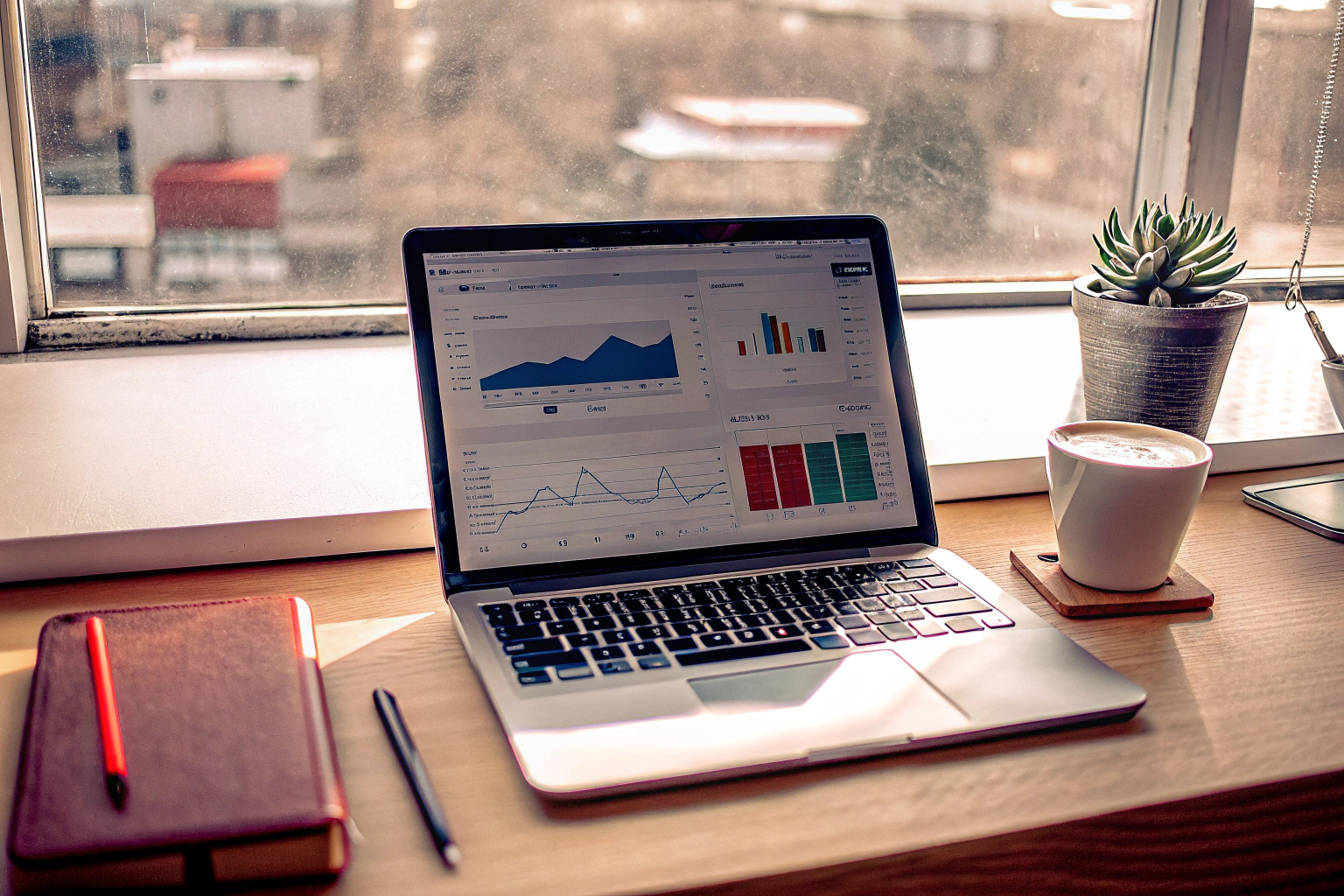 Ein Unternehmer, der seine Instagram-Statistiken auf einem Laptop überprüft. Instagram-Analytics überprüfen