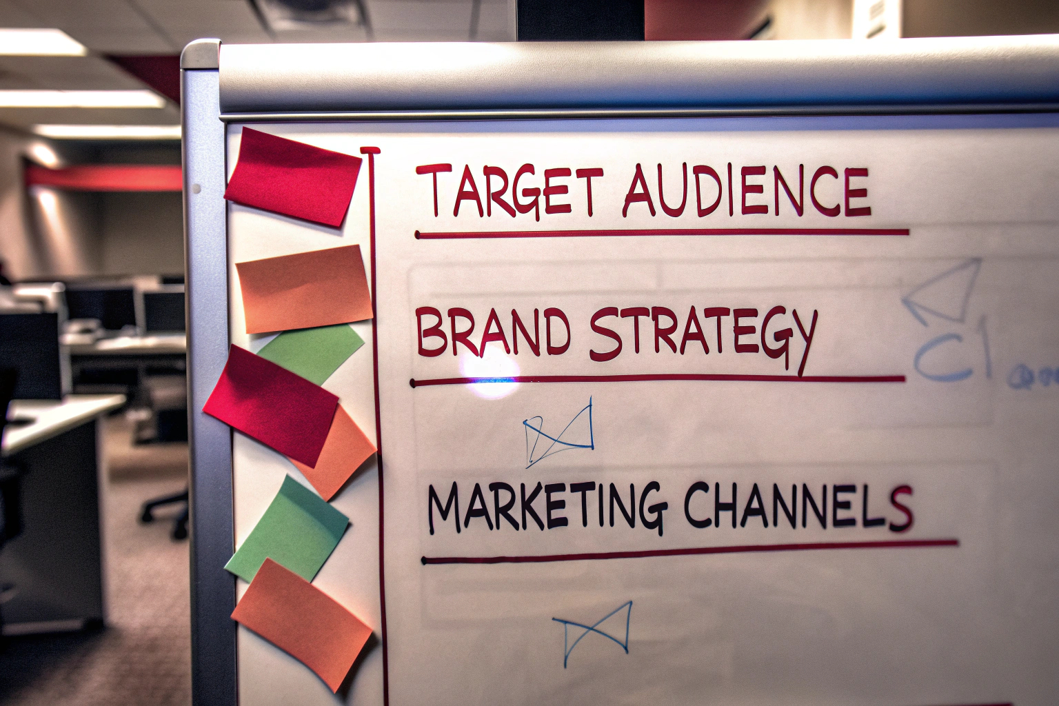 Markenstrategie Whiteboard