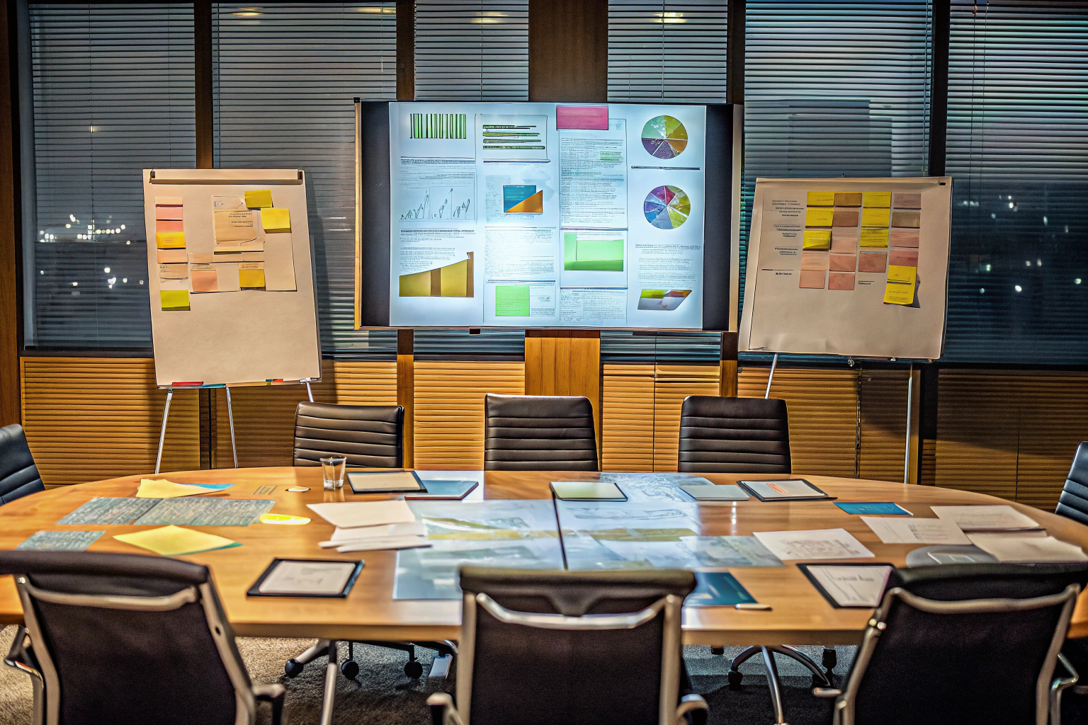 Manager bei einer Krisensimulation