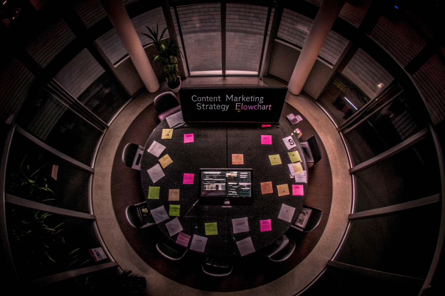 Marketingexperten bei der Arbeit an einer Content-Strategie
