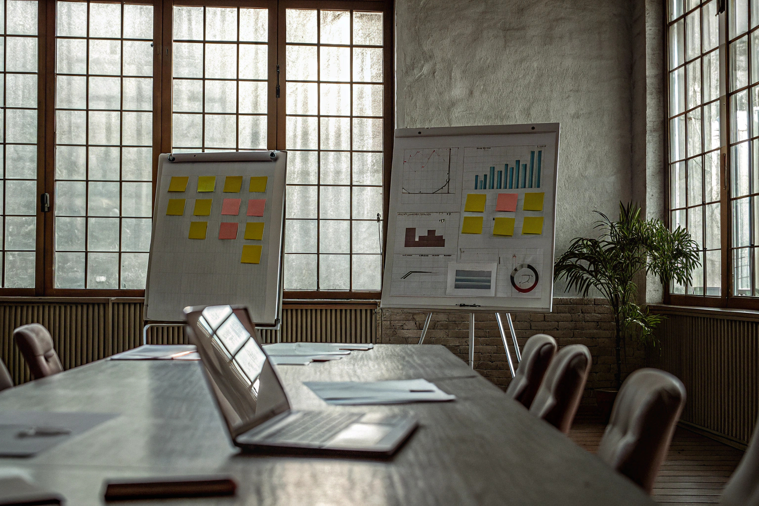 Brainstorming über Marketingstrategien