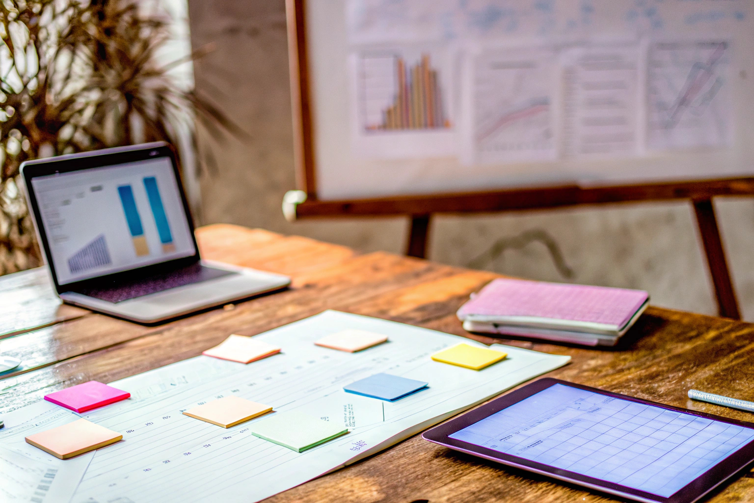 Teamwork bei der Erstellung eines Social Media Plans