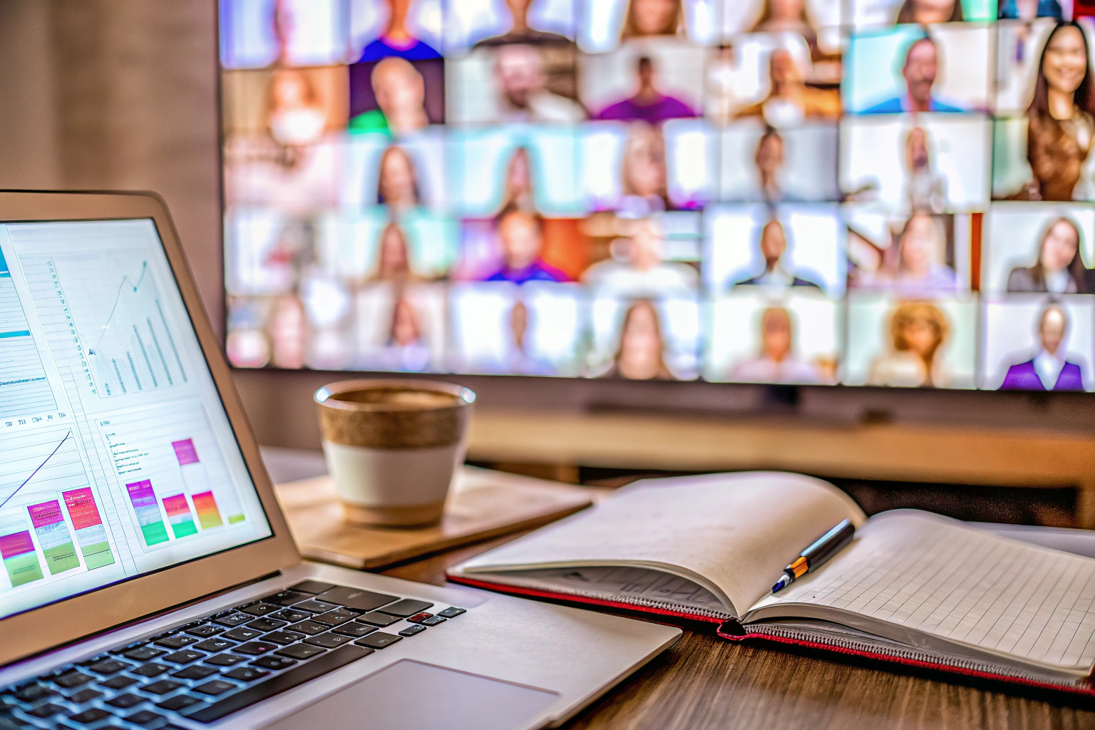 Online-Meeting zur Verbesserung der Online-Präsenz